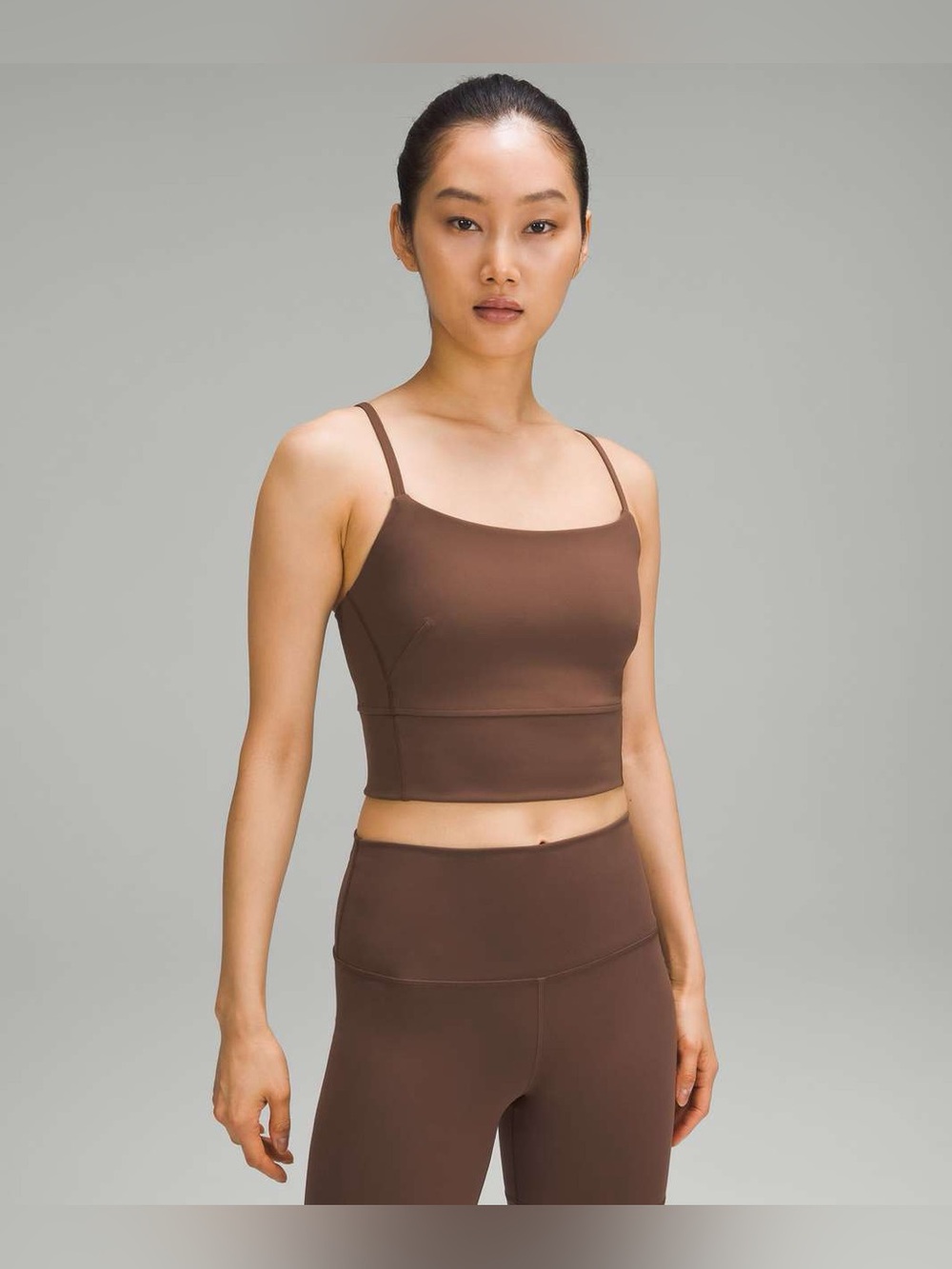 Lululemon Wunder Train Strappy Tank Top size 6 Java